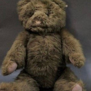 vintage 1960 Austrian brown by Sheepskin growling teddy bear in working order