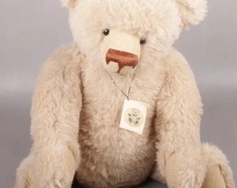 Vintage großer knurrender Teddybär mit Gelenkpfoten. Englischer Bär Bobby”s Bären, Zachary, nummeriert, limitierte Auflage,Tags