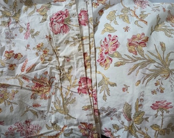 pottery barn euro shams set of 2  made in israel floral flower pillow covers 100% cotton preowned