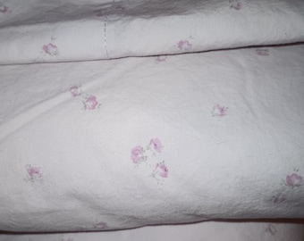 Drap plat pour lit simple rachel ashwell tout simplement shabby chic fabriqué à bahreïn + housse + taie d'oreiller standard rose fleurs violettes florales coton