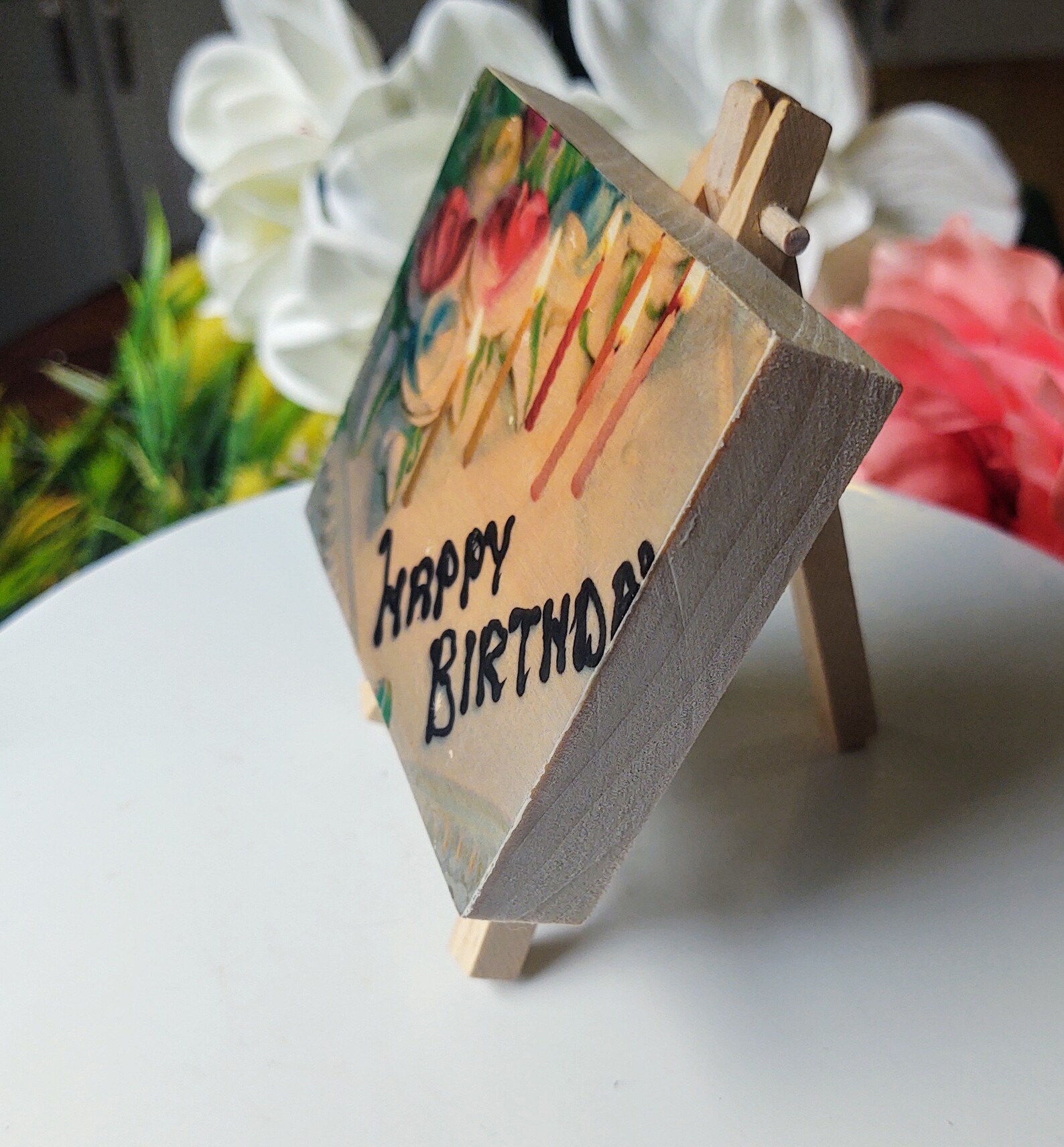 Happy Birthday Candle Gift Box Modern Geometric Candle w/ Etsy