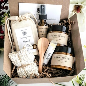 Spa Gift Box | Pamper Self Care Set Gift Basket | Birthday | Get Well | Thinking of You | Stress Relief | Gift for Friend