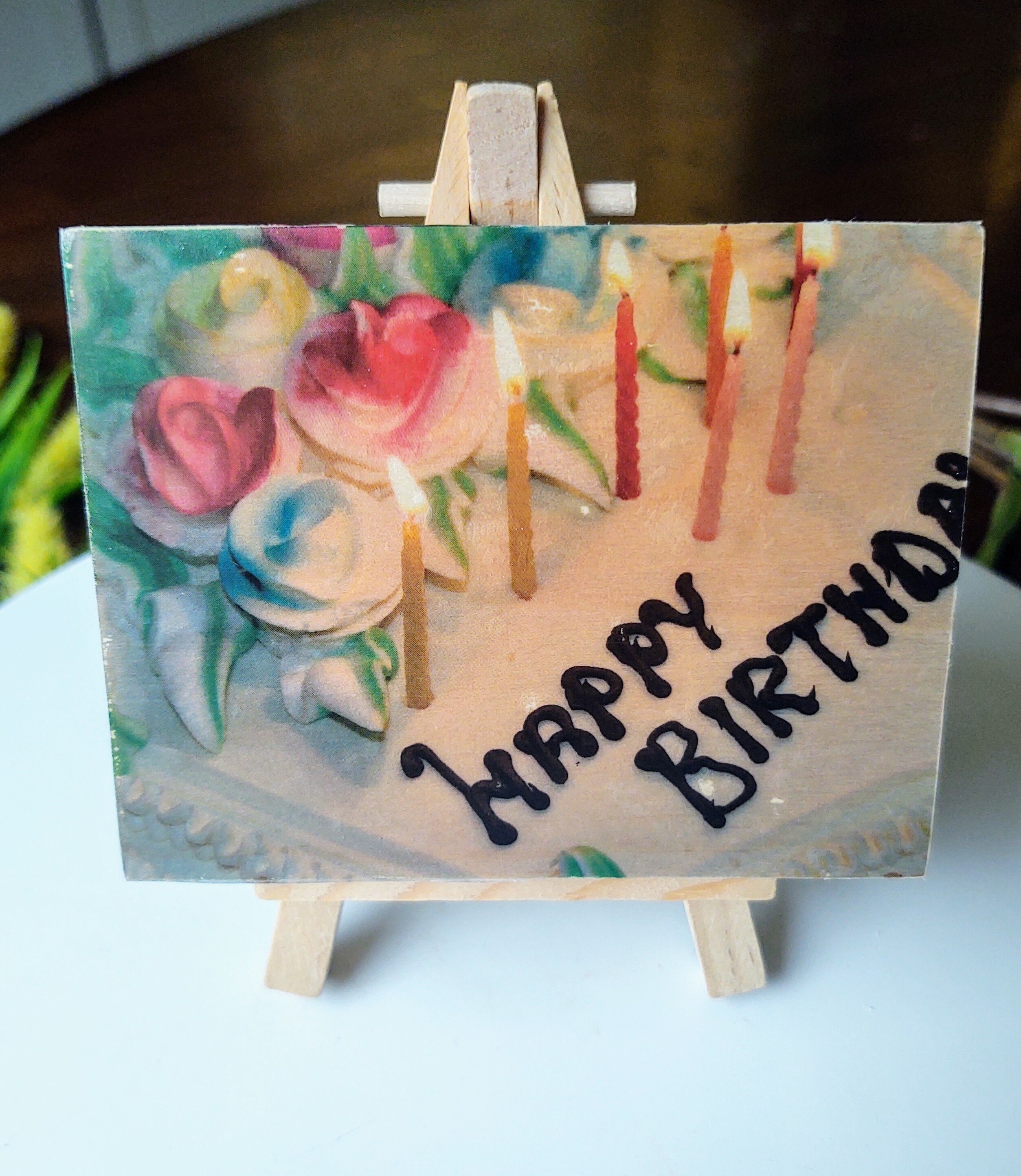 Happy Birthday Candle Gift Box Modern Geometric Candle w/ Etsy