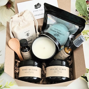 Spa Gift Basket Box Set | Womens Gift l Self Care Gift | Friend Sister Birthday Bridesmaids Gift Get Well Thinking of You Thank You Gift Set