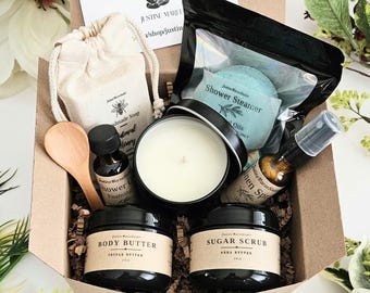 Spa Gift Basket Box Set | Womens Gift l Self Care Gift | Friend Sister Birthday Bridesmaids Gift Get Well Thinking of You Thank You Gift Set