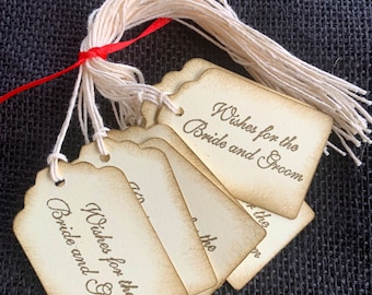 Wedding wish tree tags 15 for wishing tree Wedding favor tag Wedding tags favor tags wedding custom tags