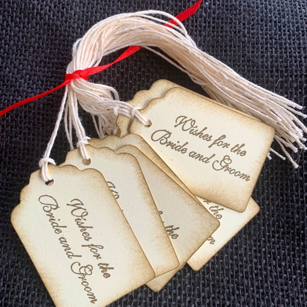 Wedding wish tree tags 15 for wishing tree Wedding favor tag Wedding tags favor tags wedding custom tags