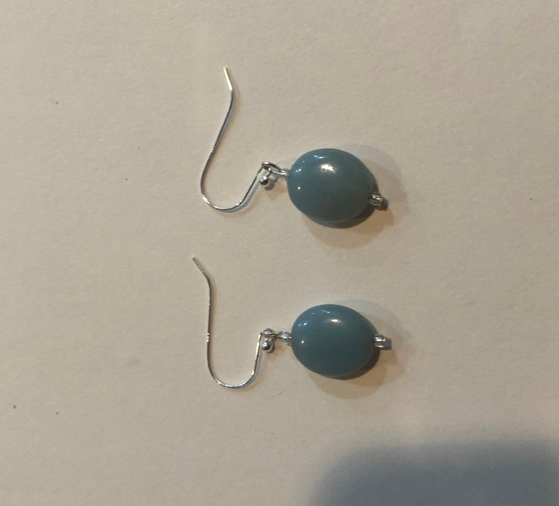 Green serpentine earrings