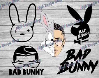 Download Bad bunny svg | Etsy