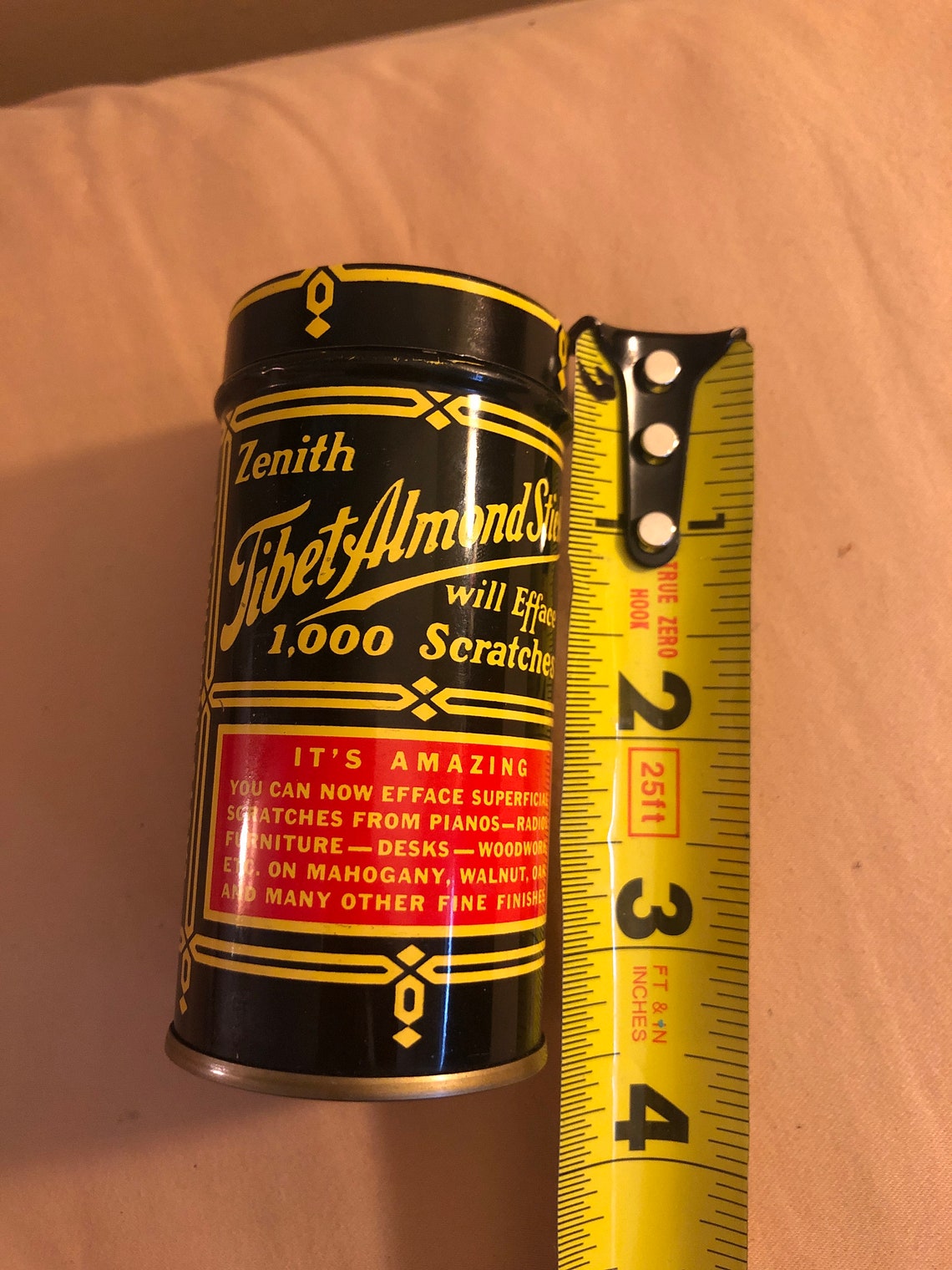 Vintage Zenith Tibet Almond Stick Tin Etsy