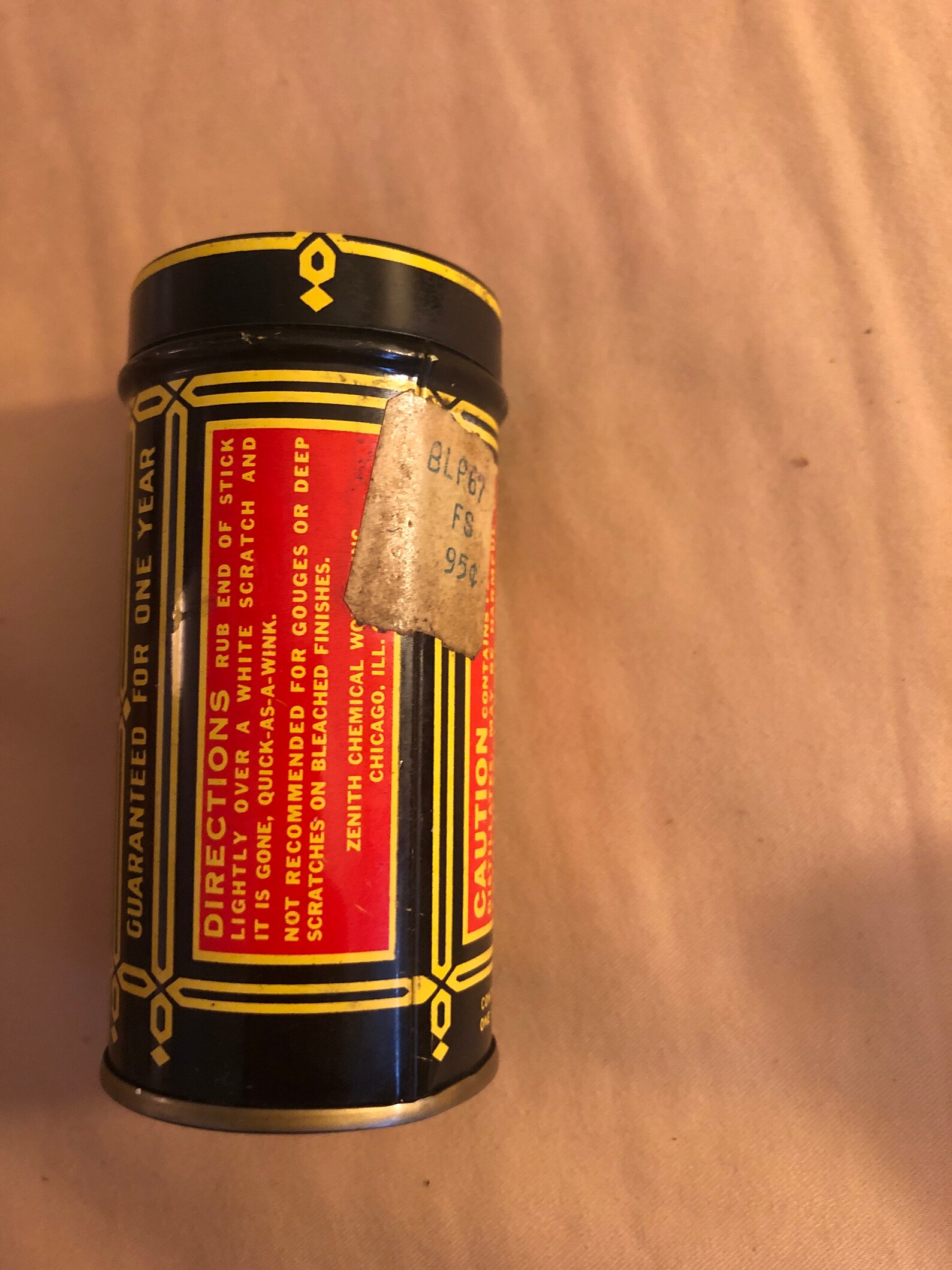 Vintage Zenith Tibet Almond Stick Tin Etsy