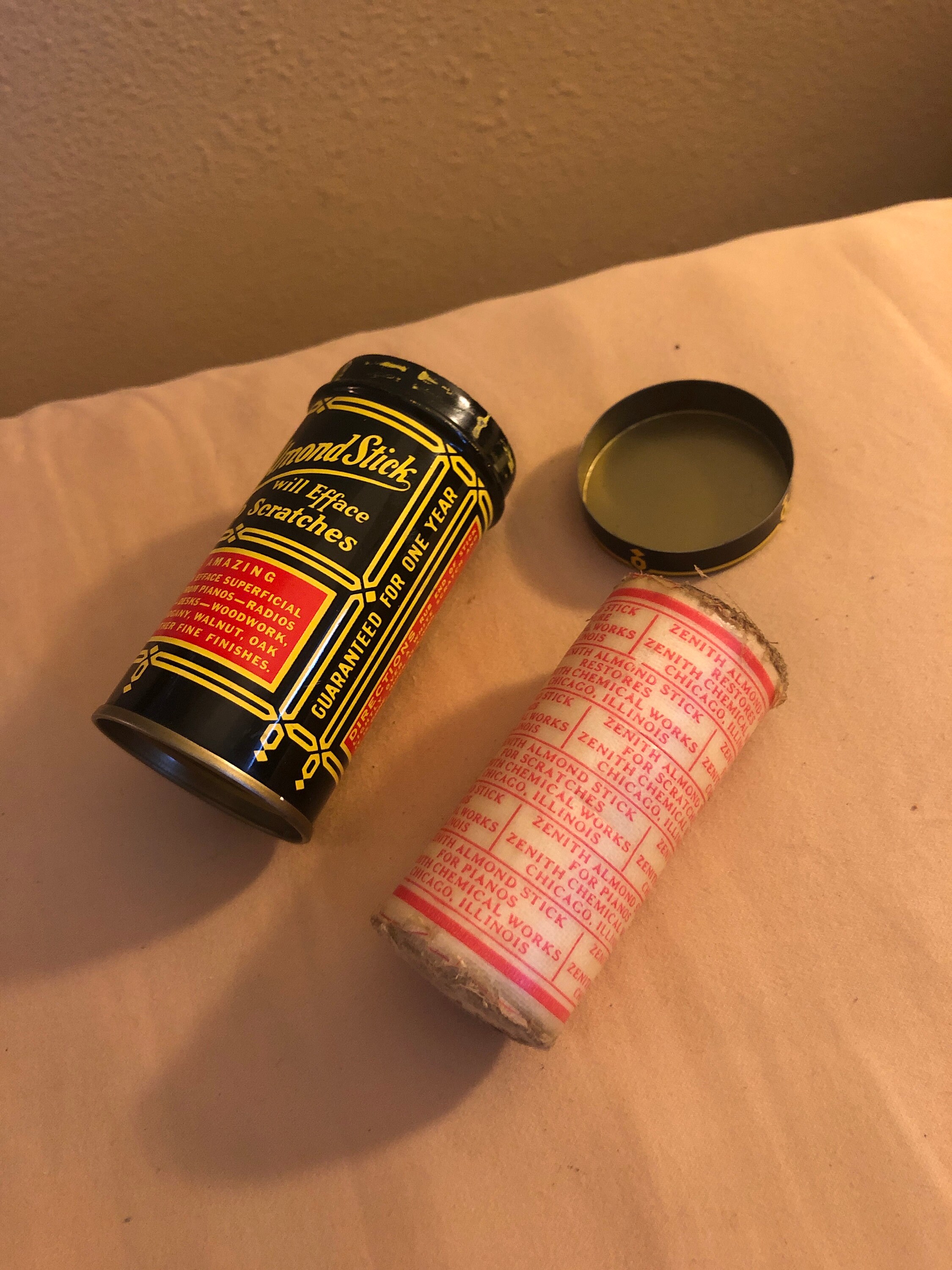 Vintage Zenith Tibet Almond Stick Tin Etsy