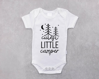 Cutest Little Camper Baby Onesie®: Funny Camping Gift