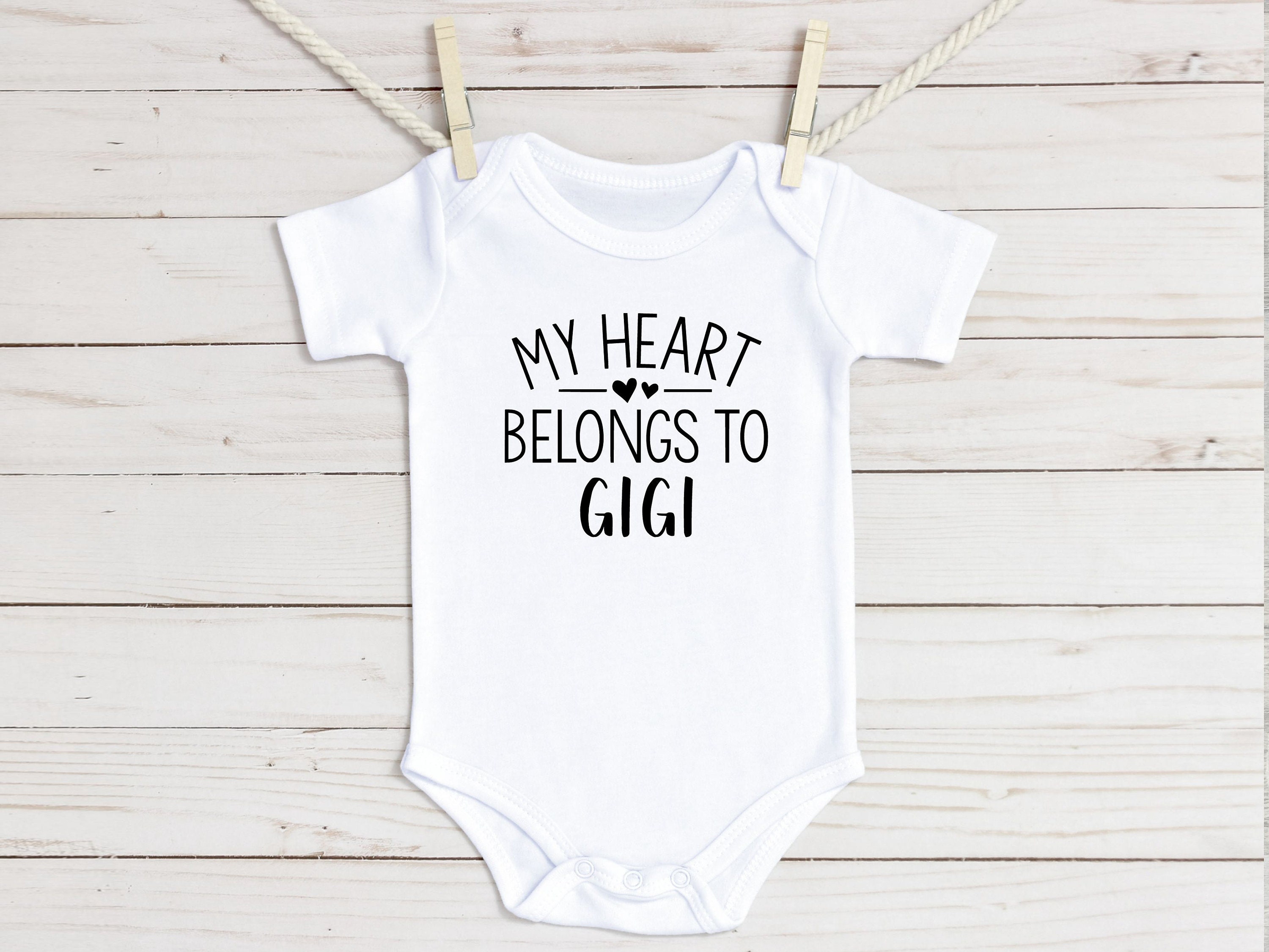 My Heart Belongs to Gigi Baby Onesie® Grandma Gift