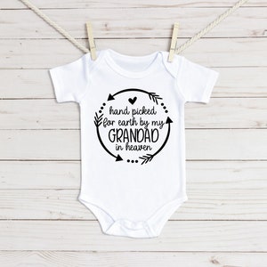Uitgekozen voor de aarde door mijn opa in de hemel Baby Onesie®, Uitgekozen voor de aarde Onesie®, Uitgekozen door mijn opa Onesie®, Opa in de hemel