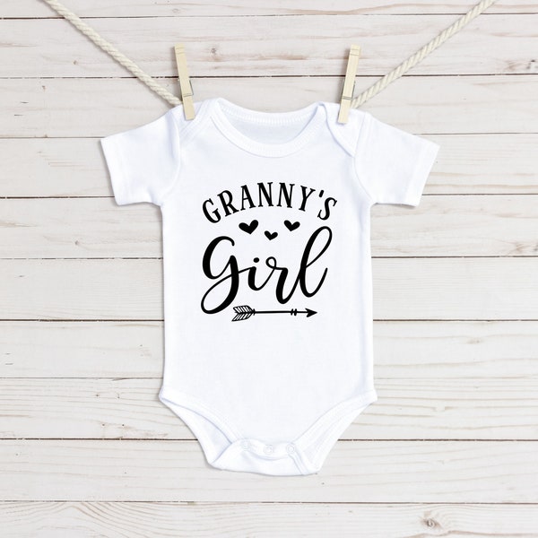 Granny's Girl Baby Onesie®, Granny Baby Onesie® Please Pass Me To My Granny Baby Onesie®, Grandma Onesie®, Baby Announcement, Granny Onesie®