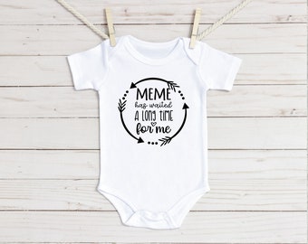Meme Has Waited A Long Time For Me Baby Onesie®