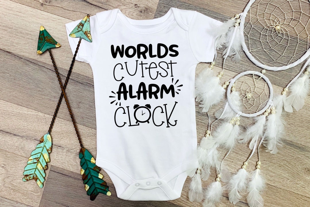 World's Cutest Alarm Clock Baby Onesie® Etsy