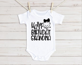 Grattis på födelsedagen mormor Baby Onesie®