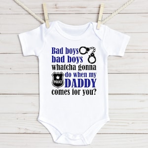 My Dad is a Police Officer Baby Onesie®, Police Officer Baby, Hero Dad Onesie®, Dad Wears Blue, Police Officer Daddy