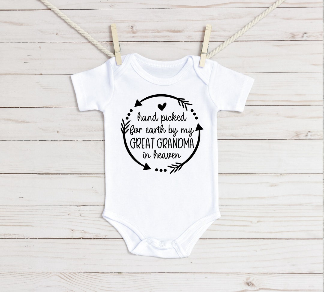 Handpicked for Earth by My Great Grandma in Heaven Onesie® - Etsy