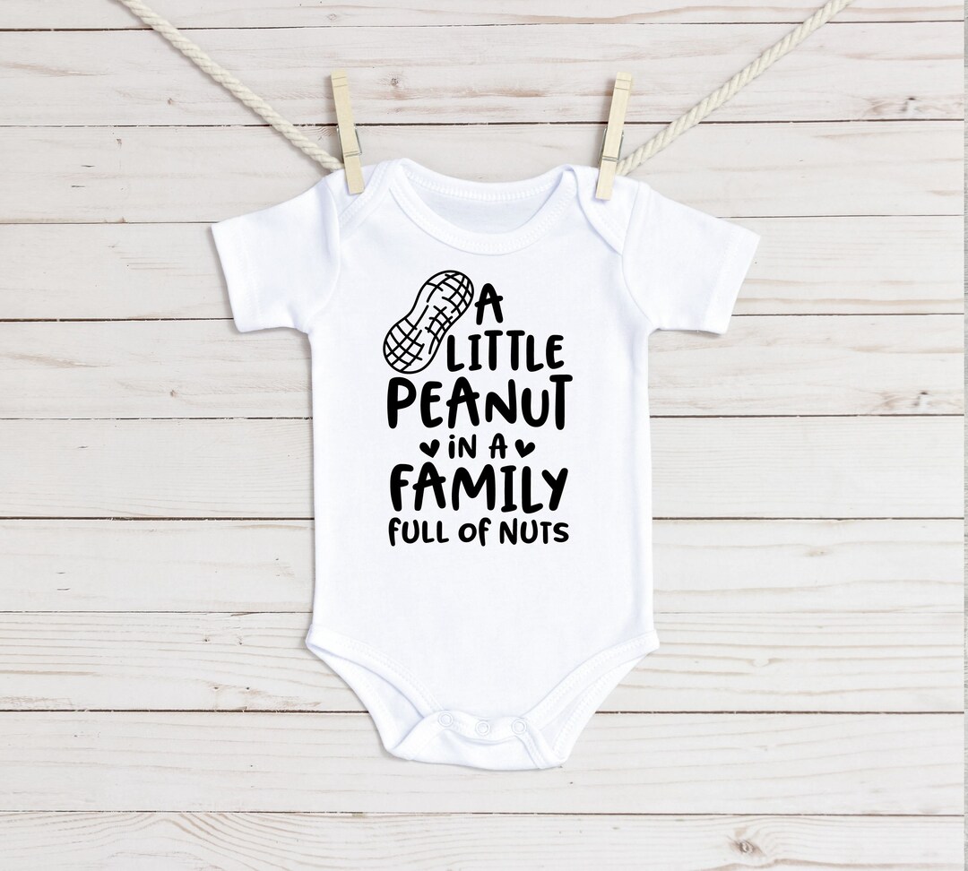 Little Peanut in a Family Full of Nuts Baby Onesie® UK