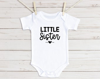 Little Sister Baby Onesie®, Matching Sister Outfits, Sister Gift, Cute Baby Outfit, Toddler Shirt, Toddler Gift, Sister Shirts, Baby Sister