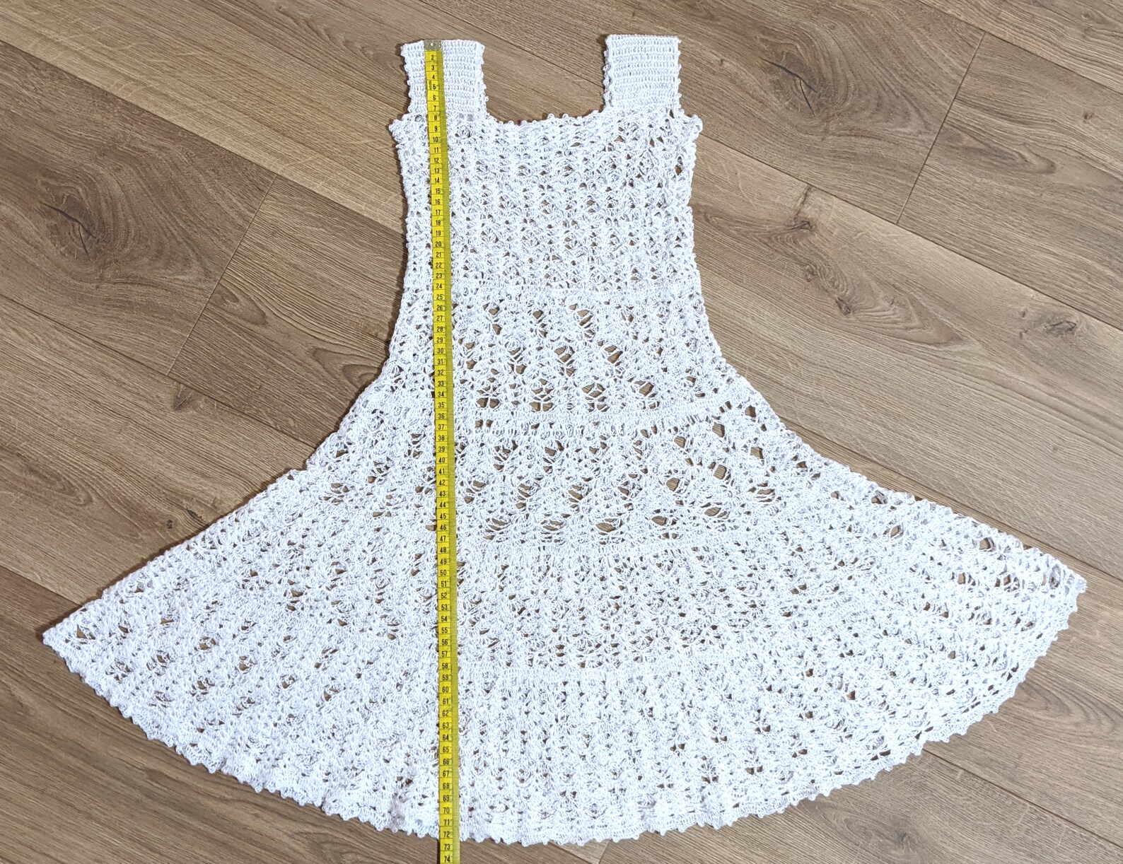 Ganz weißes Häkelkleid für ein 3-4 Jahre altes Mädchen | Etsy