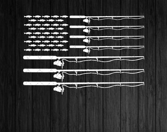 Download Fishing Pole Flag Etsy