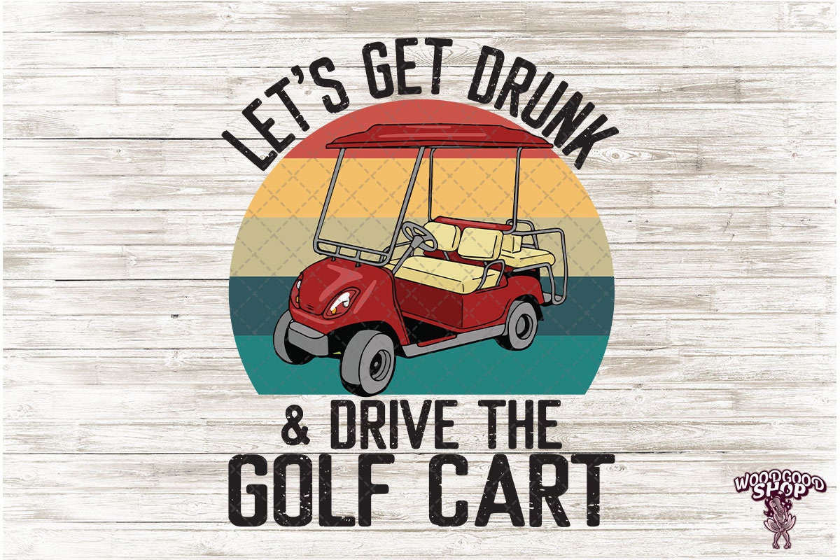 Drinking Golf Playing PNG Golf Cart Vintage Shirt Design Etsy