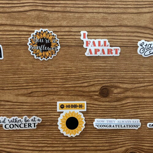 Post Malone Temporary Tattoos Complete Set Post Malone Face Etsy