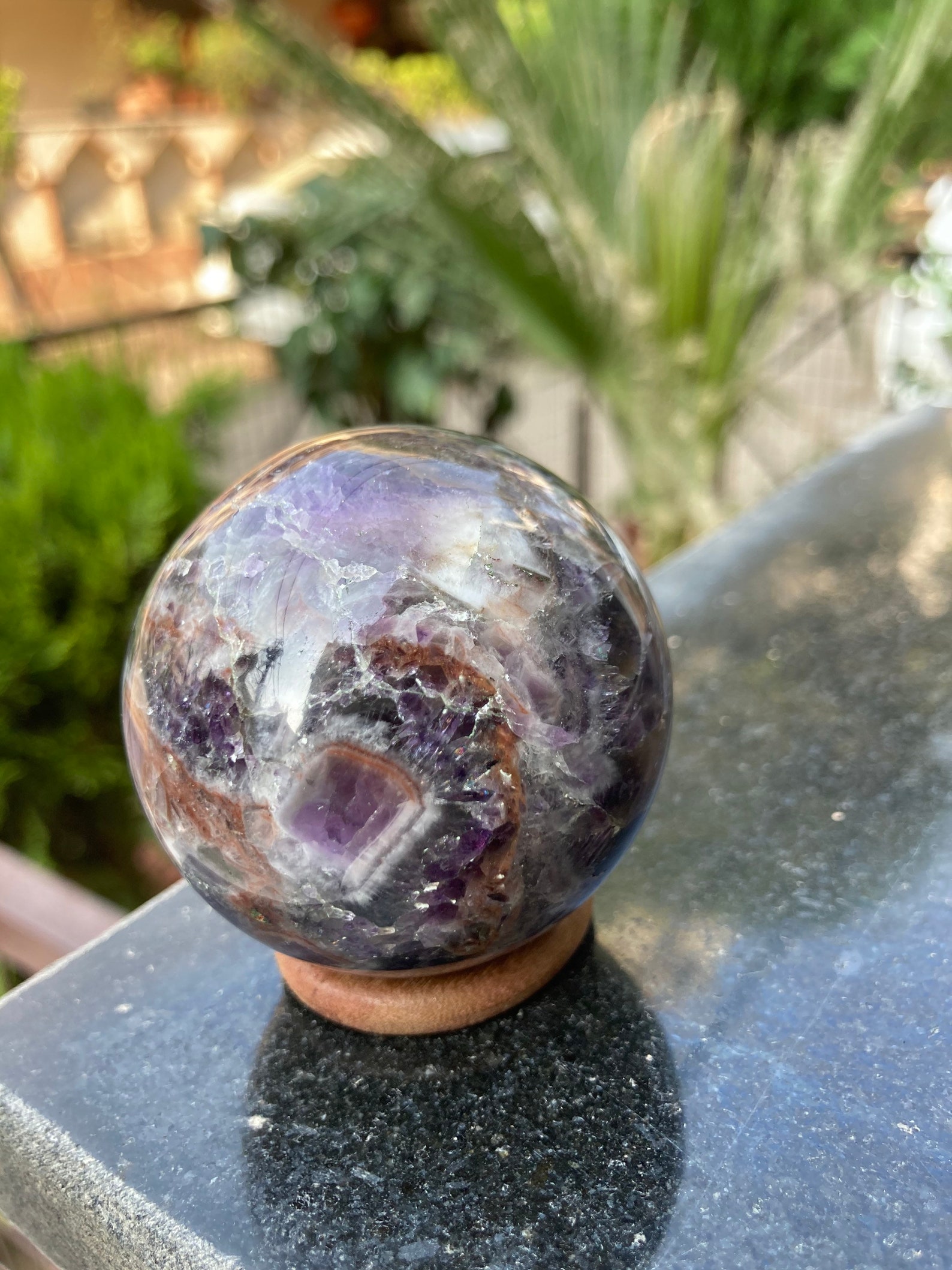 2.1 Auralite 23 Crystal Sphere Natural Auralite 23 Stone Etsy