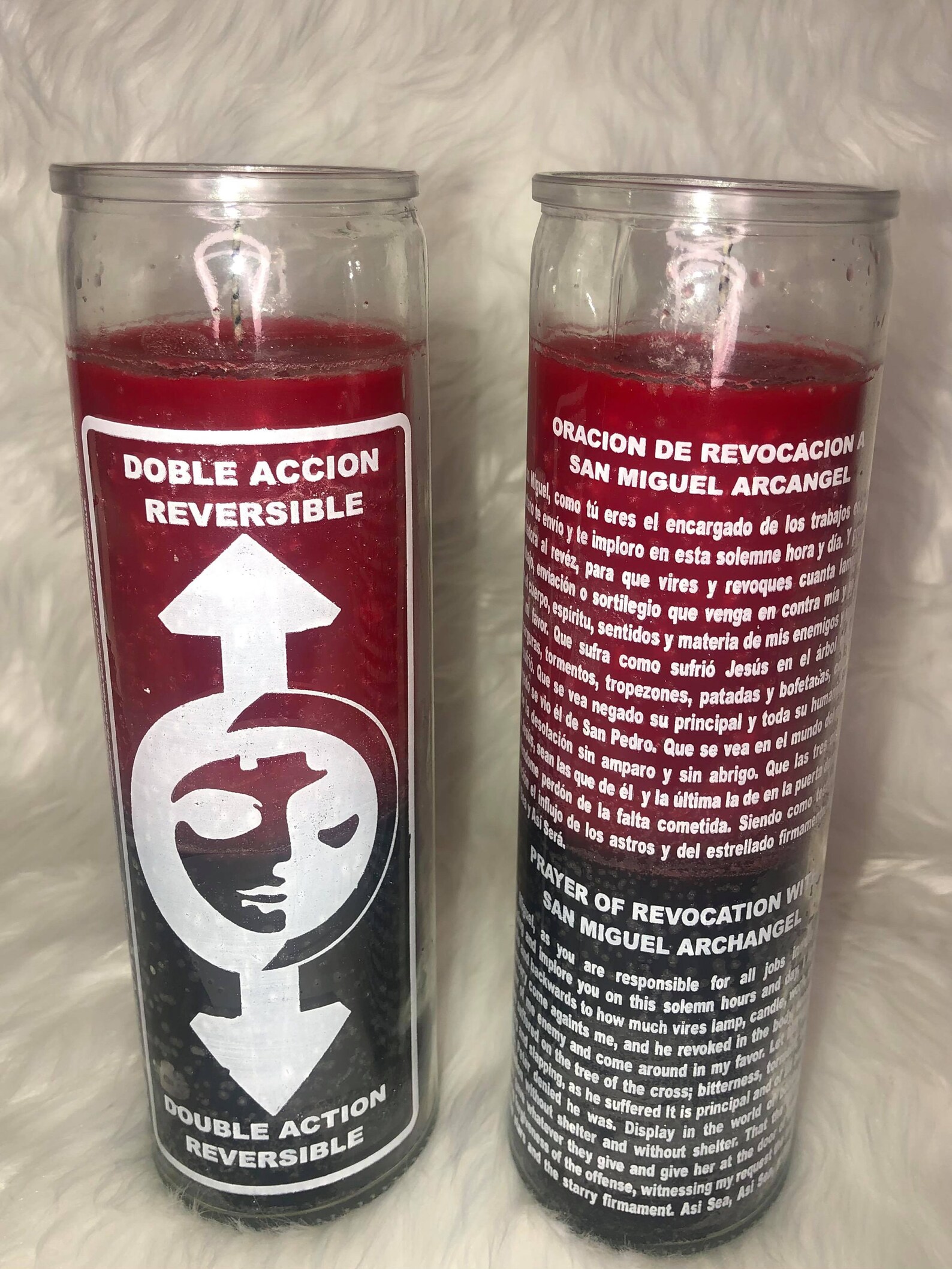 Doble Reversible Veladora Preparada Dressed Candle Fixed Etsy