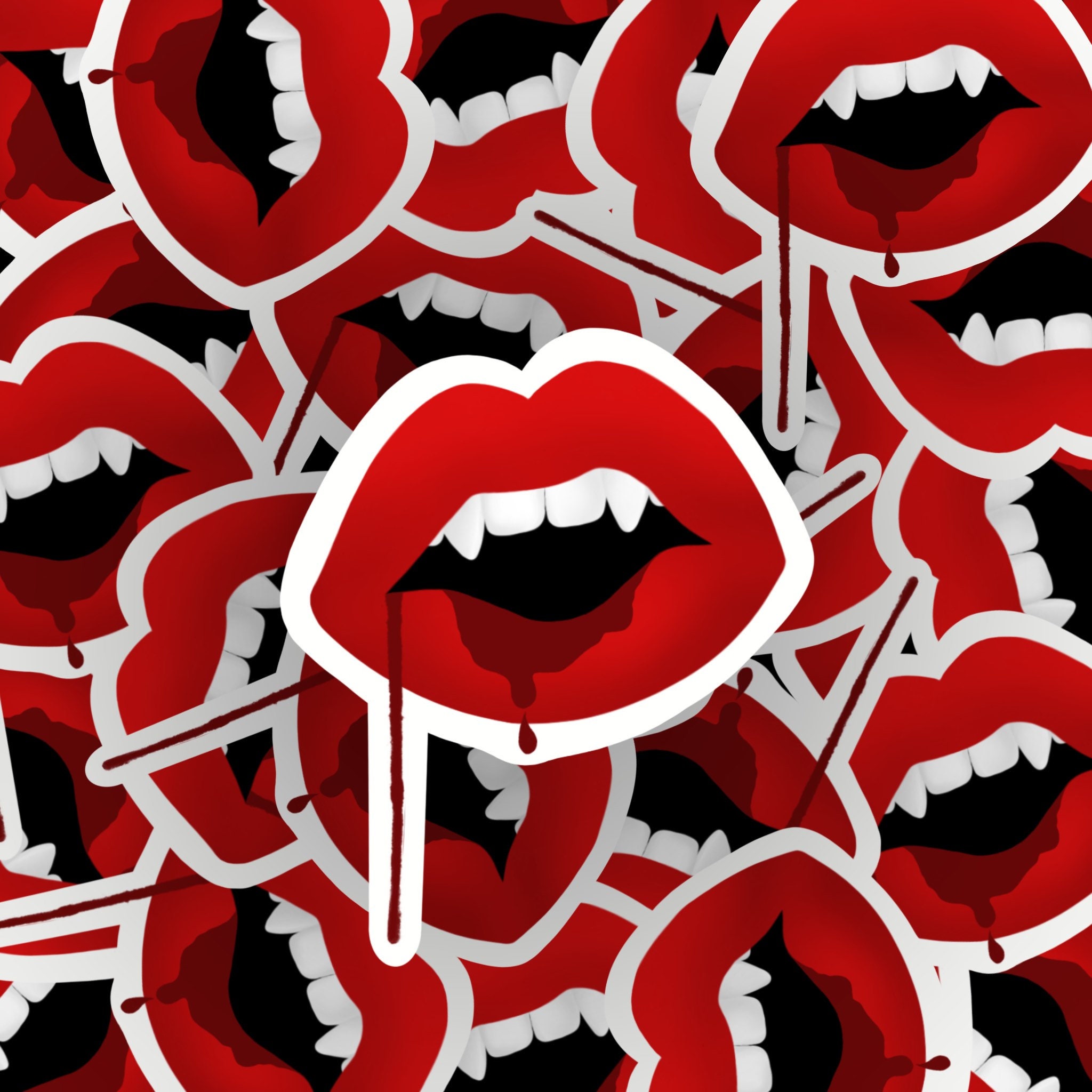 Vampire Sticker | Etsy