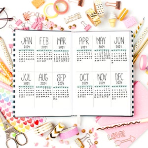 2024 Future Log planner stickers, Bujo stickers, planner stickers, bullet journal stickers, tracker sticker