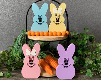 Mickey and Minnie Peep Easter Decoration | Disney Inspired Easter Décor | Peep Easter Decoration