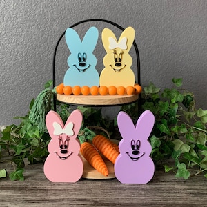 Mickey and Minnie Peep Easter Decoration | Disney Inspired Easter Décor | Peep Easter Decoration