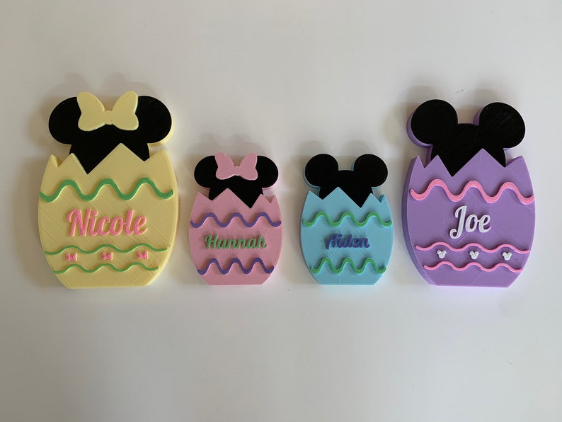 Personalized Mickey and Minnie Easter Eggs Easter Decoration Disney Inspired image 6