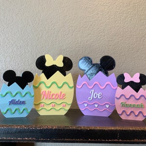 Personalized Mickey and Minnie Easter Eggs Easter Decoration Disney Inspired image 5