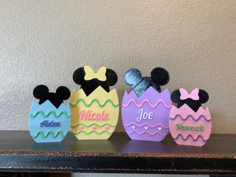 Personalized Mickey and Minnie Easter Eggs Easter Decoration Disney Inspired image 5