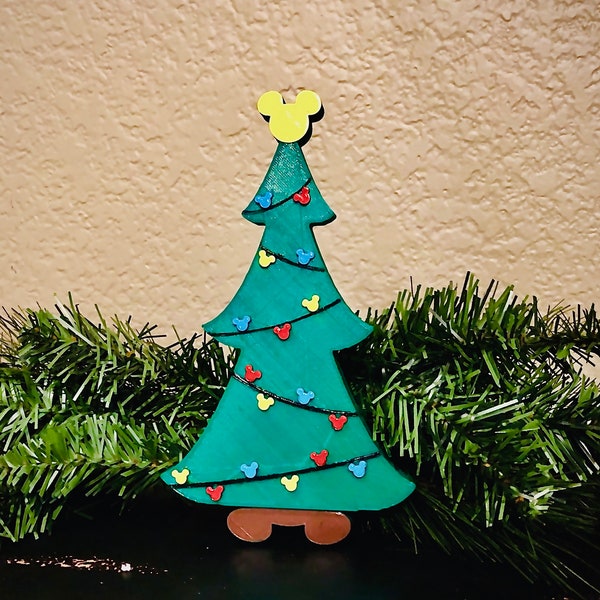 Mickey Christmas Tree Decoration | Disney Inspired Holiday Decor | Disney Christmas Decoration