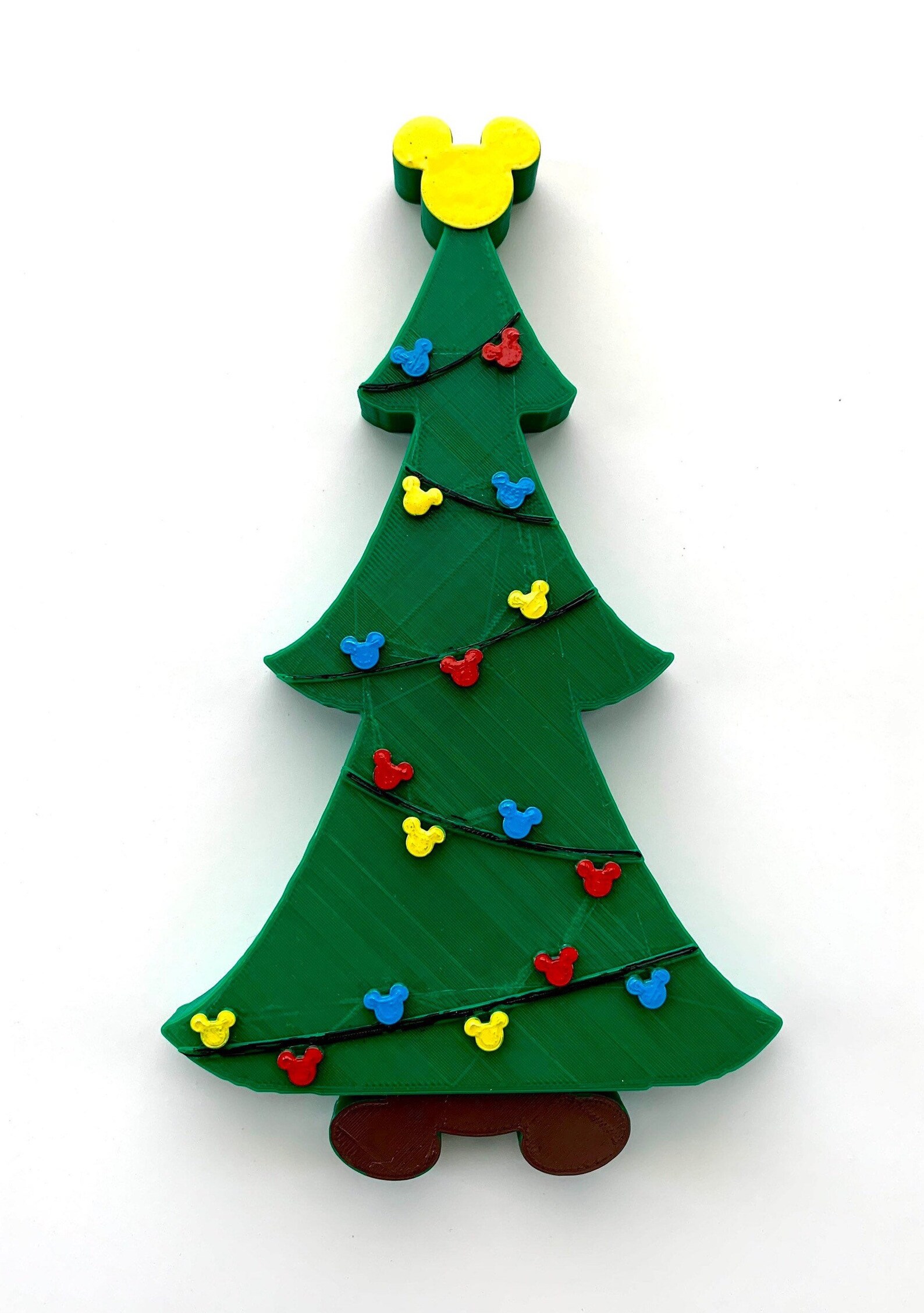 Mickey Christmas Tree Decoration Disney Inspired Holiday Etsy