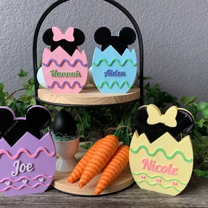 Personalized Mickey and Minnie Easter Eggs Easter Decoration Disney Inspired image 4