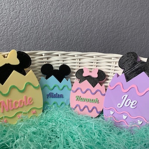 Personalized Mickey and Minnie Easter Eggs Easter Decoration Disney Inspired image 3