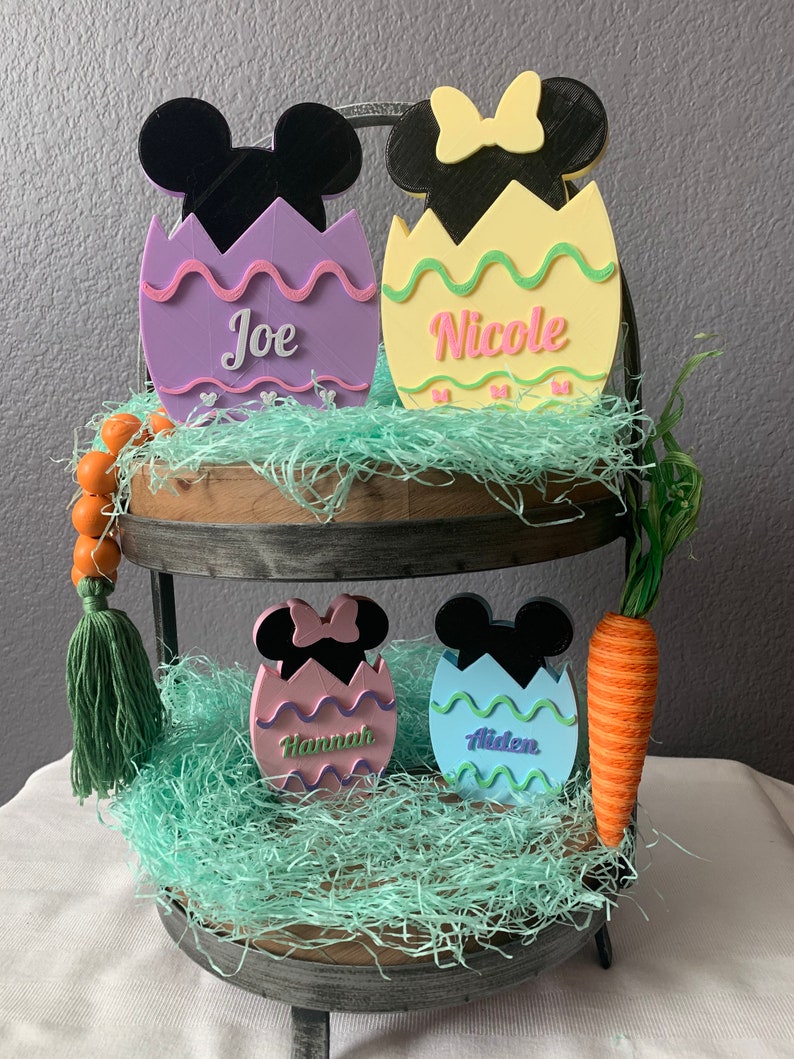 Personalized Mickey and Minnie Easter Eggs Easter Decoration Disney Inspired image 7