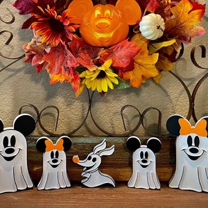 Ghost Mickey and Minnie Halloween Decoration