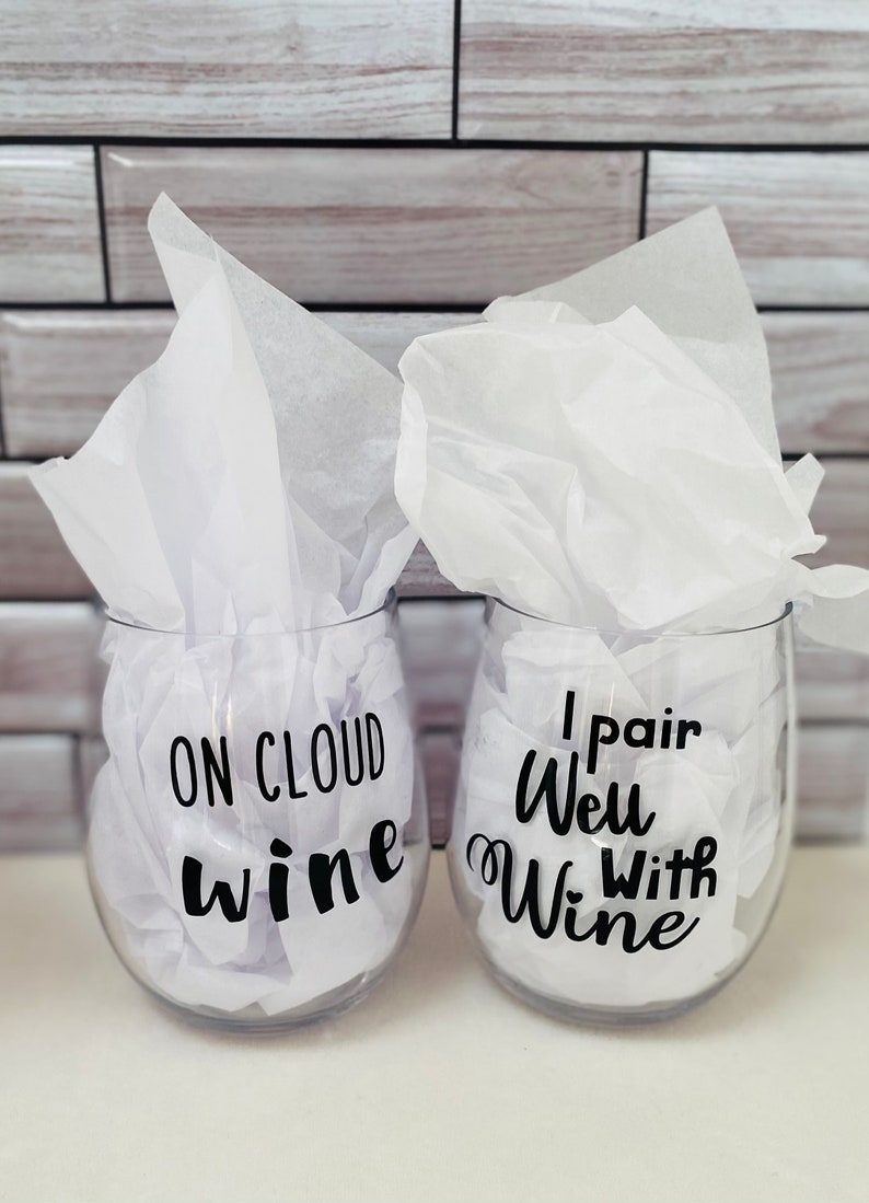 Custom Acrylic Wine Glasses Plastic Wine Glasses Etsy