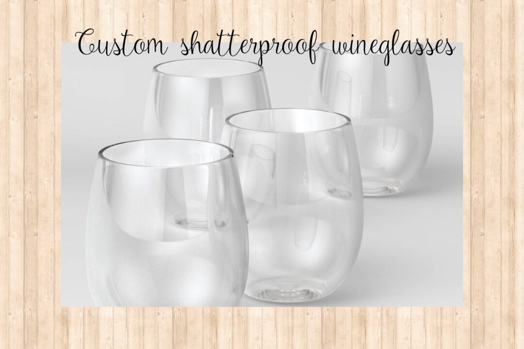 Custom Acrylic Wine Glasses Plastic Wine Glasses Personalized Acrylic