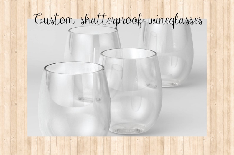 Custom Acrylic Wine Glasses Plastic Wine Glasses Etsy