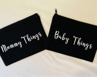 New mom gift, Mommy pouch, Baby shower gift idea, Mommy pouch,  Mommy and baby pouch, Diaper bag organizer, Diaper bag pouches